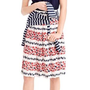 J.Crew Pleated Berry Skirt